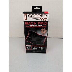 New Copper Fit Back Pro Belt Compression & Support Unisex Size S-M 28” – 39”